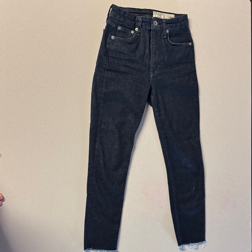 Rag & Bone Dark Blue Ankle Jeans